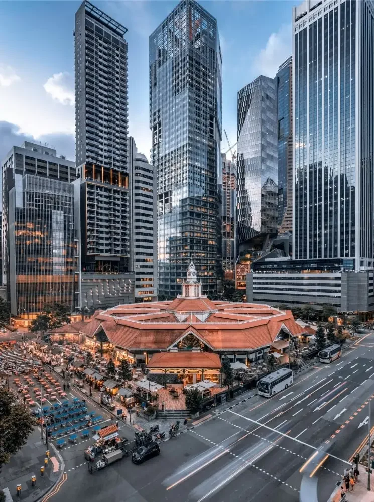 Lau Pa Sat Hawker Center Essensstände