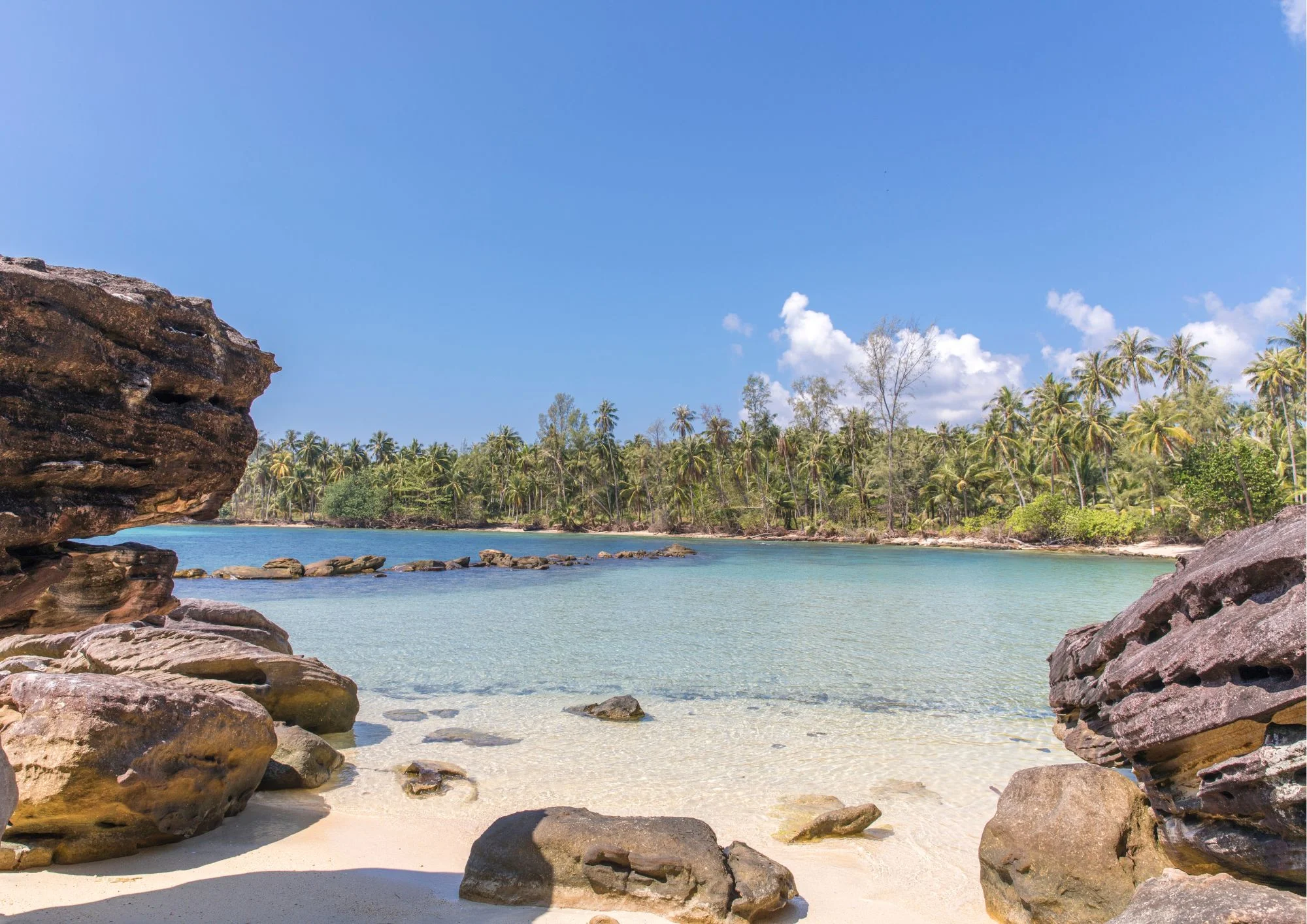 Abgelegene Bucht auf Koh Kood nahe Koh Mak in Thailand