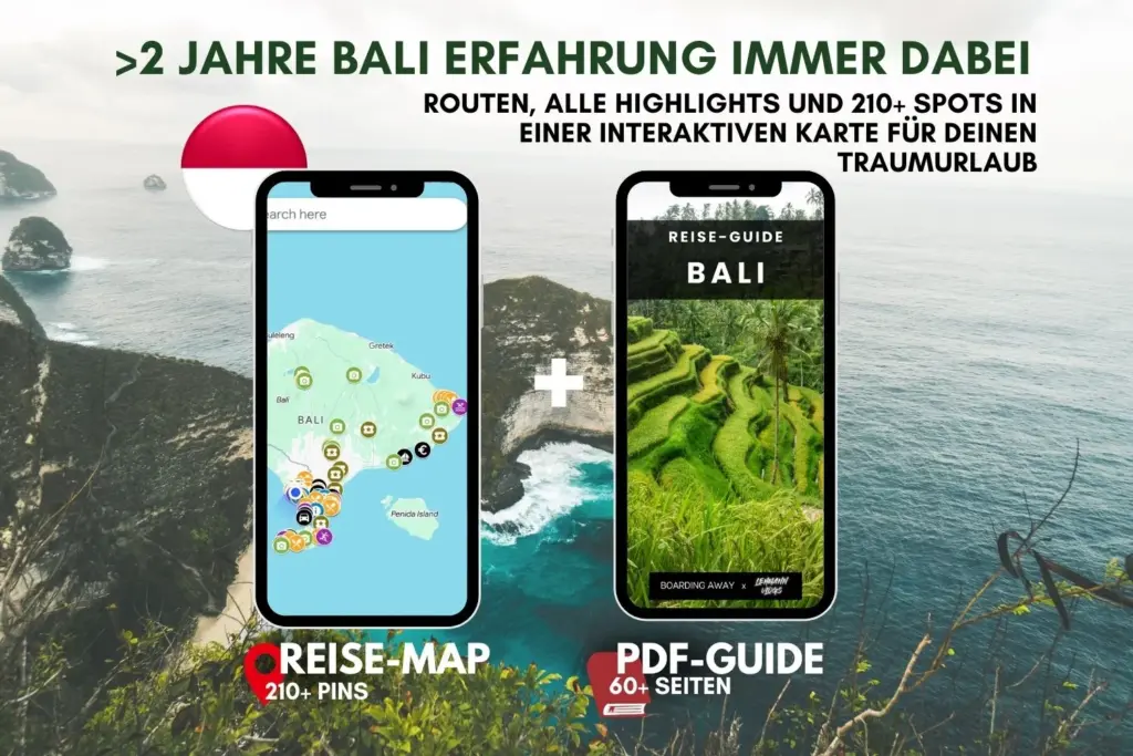 Unser Bali Reiseführer mit umfangreichem E-Book und einer interaktiven Google Karte mit Empfehlungen für Hotels, Restaurants und mehr auf Bali.