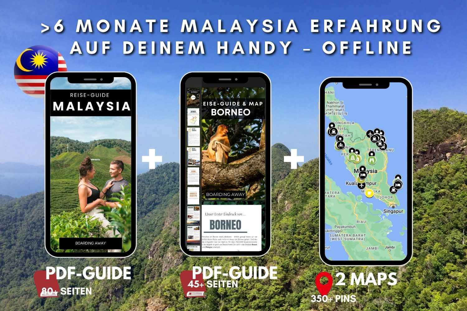 Reise-Guide Malaysia und Borneo mit interaktiver Karte von Boarding Away