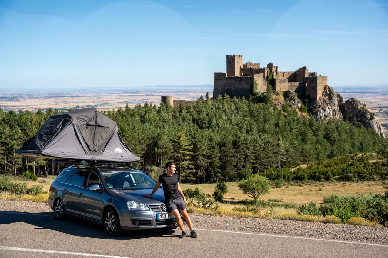 Jonathan nach dem Dachzelt kaufen mit Roof Space in Spanien