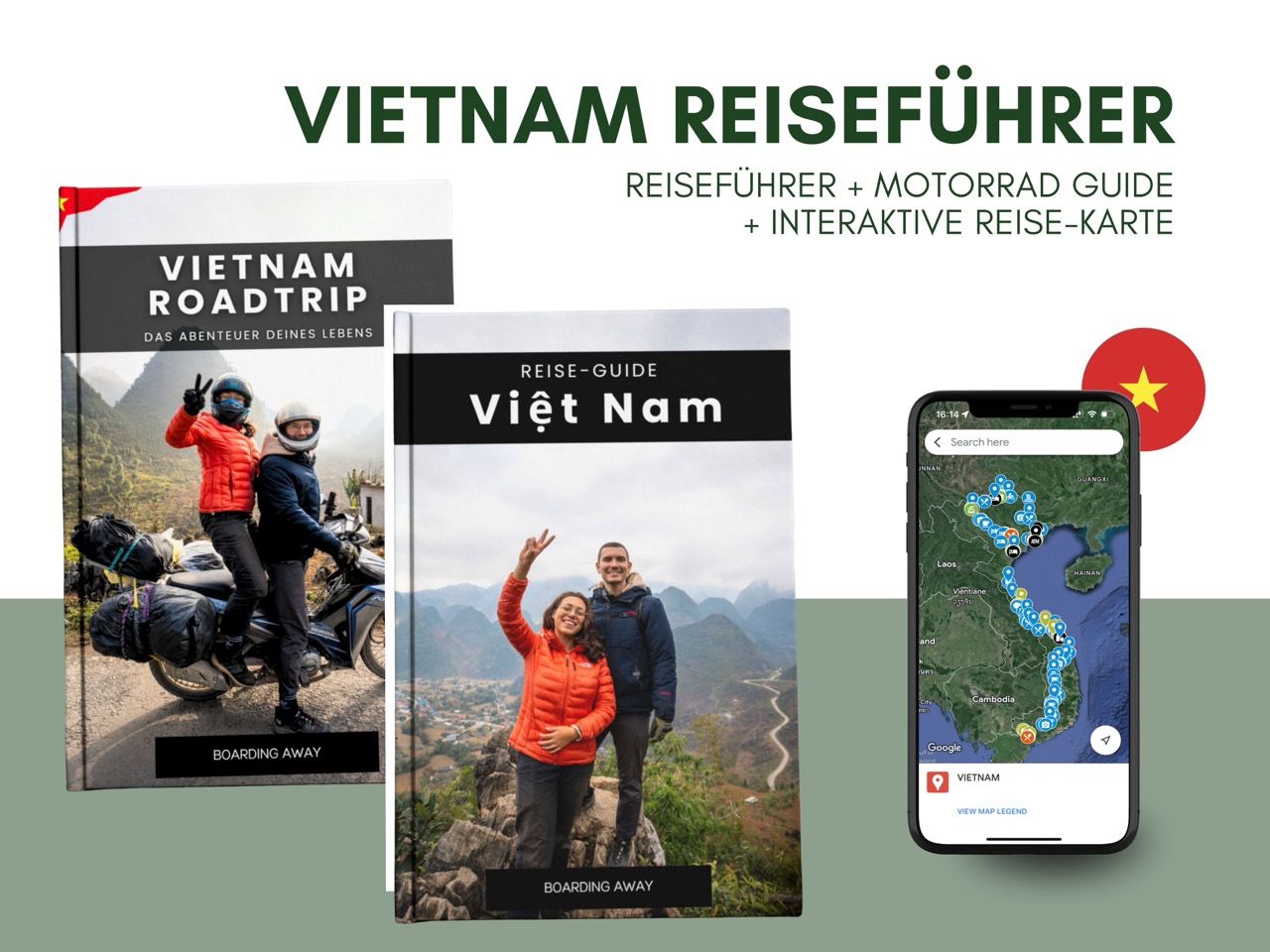 Vietnam Reiseführer als E-Book und interaktive Reise-Map von Boarding Away