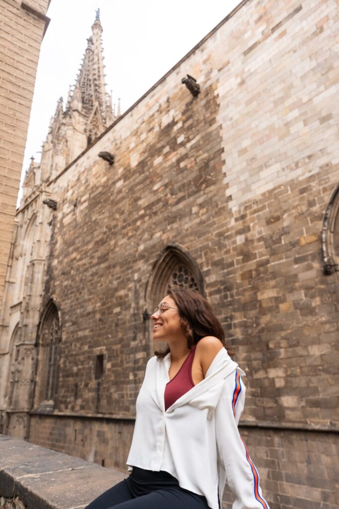 Gotische Kathedrale von Barcelona im Barri Gòtic
