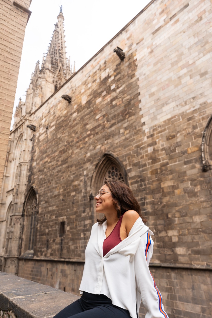 Gotische Kathedrale von Barcelona im Barri Gòtic