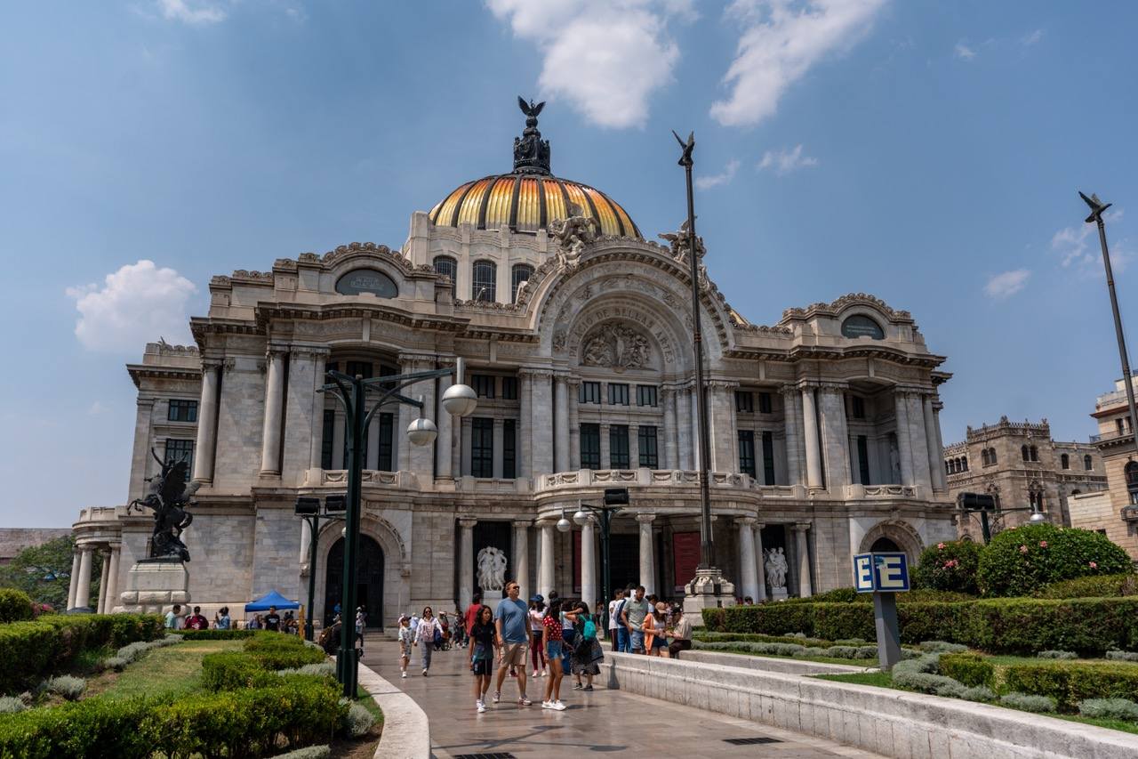 Palacio de Bellas Artes in Mexico City, erste Etappe der Mexiko Rundreise 3 Wochen