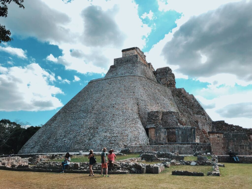 Explore the ancient Pyramid of the Magician at Uxmal, a UNESCO World Heritage site in Yucatan, Mexico.