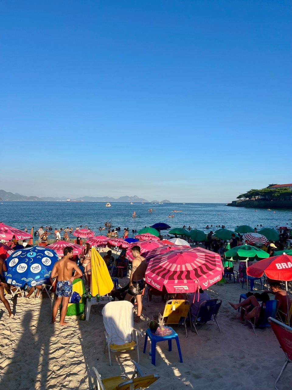 Der Strand der Copacabana in Rio de Janeiro