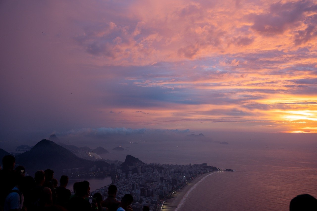 Sonnenuntergang über Rio de Janeiro