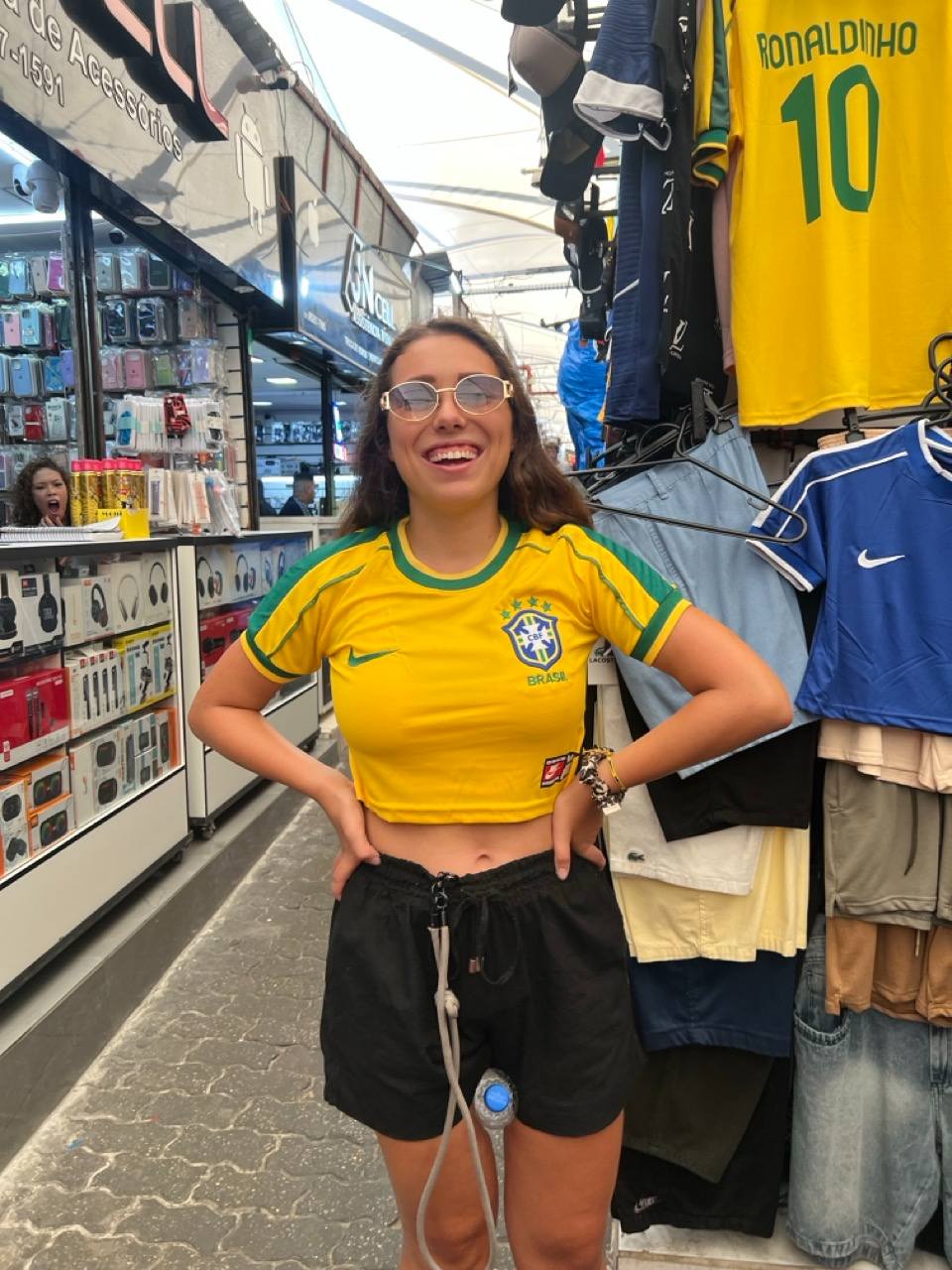 Im Brasilien-Trikot in Rio de Janeiro