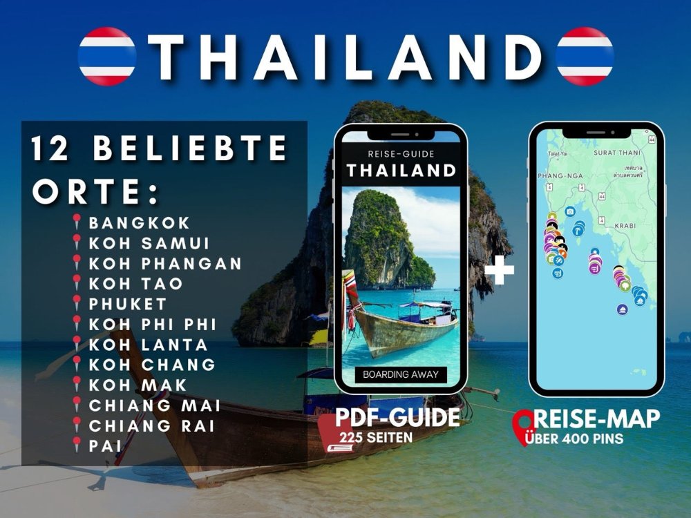 Thailand Reise-Guide als E-Book und interaktive Reise-Map von Boarding Away