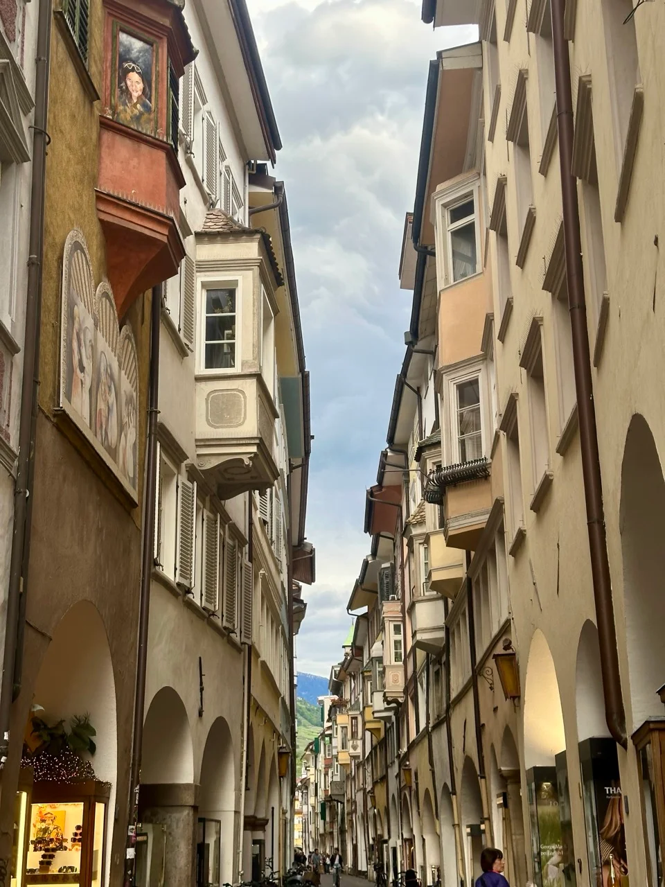 Die historischen Lauben in der Altstadt von Bozen