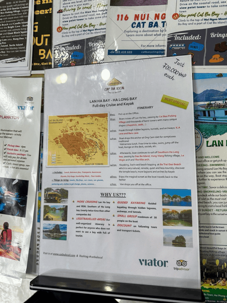 Bootstour ab Cat Ba durch die Halong Bay Vietnam
