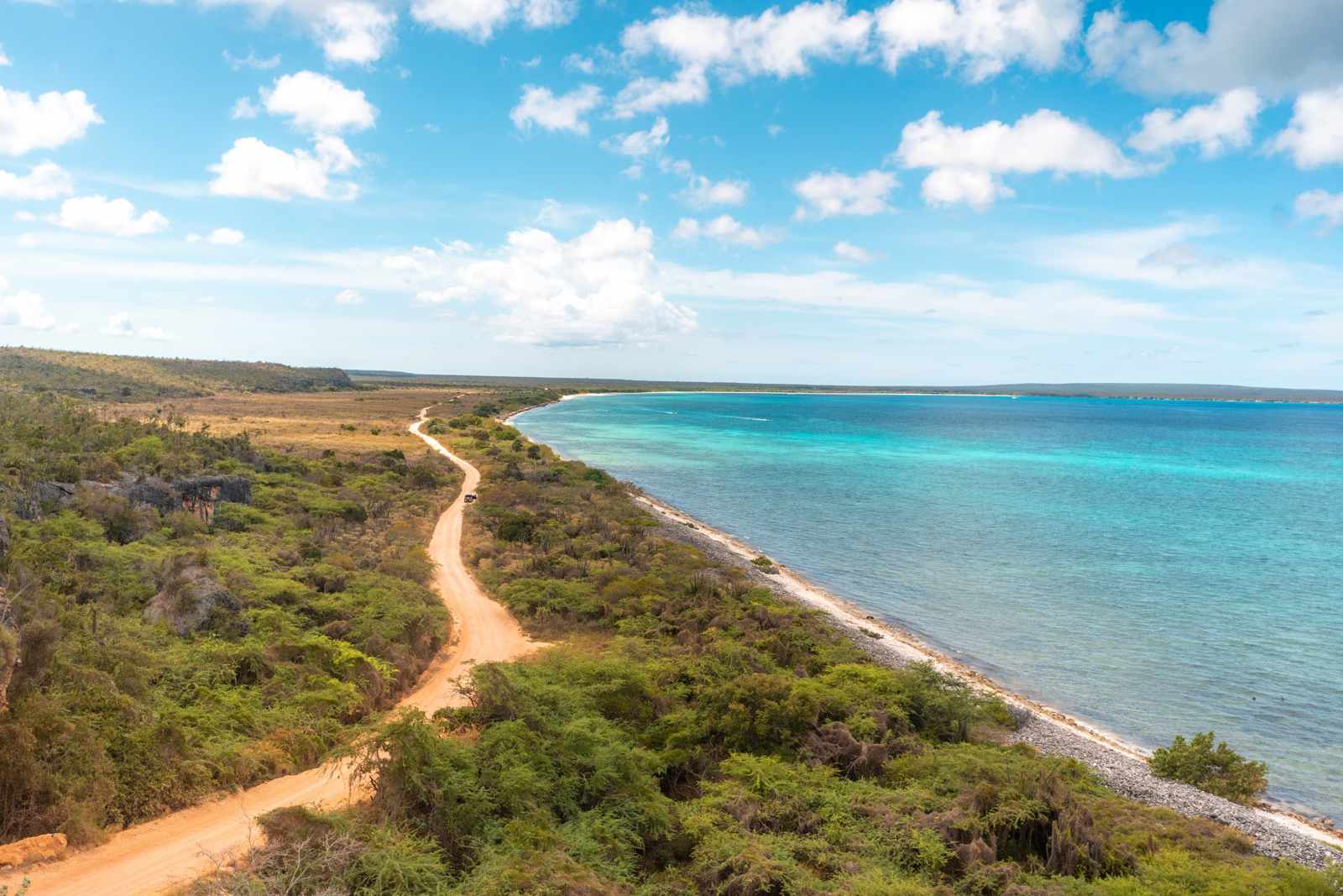 Dominikanische Republik Sehenswürdigkeiten: Blick auf die Bahía de las Águilas