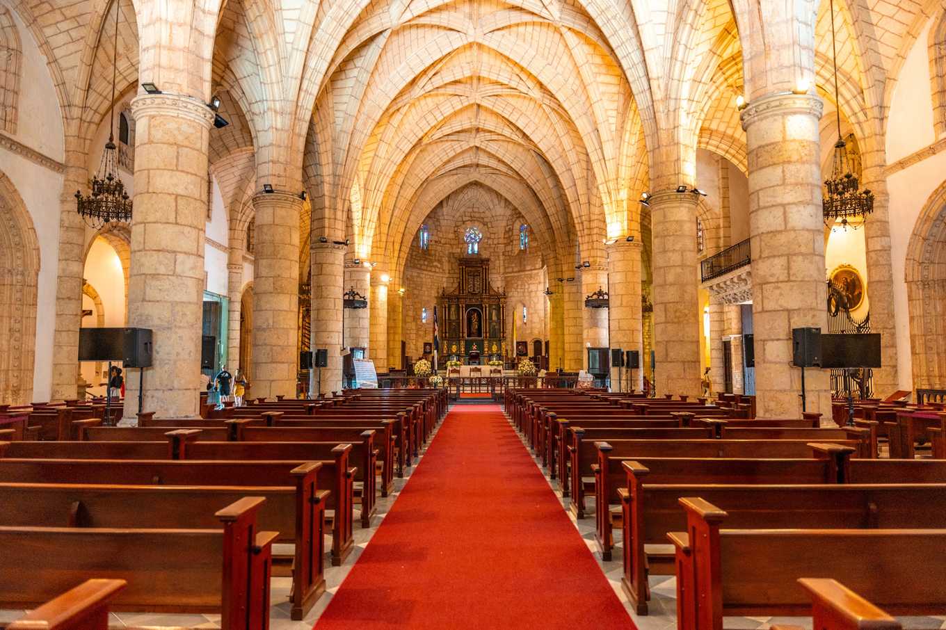 Gotisches Gewölbe in der Catedral Primada de América in Santo Domingo