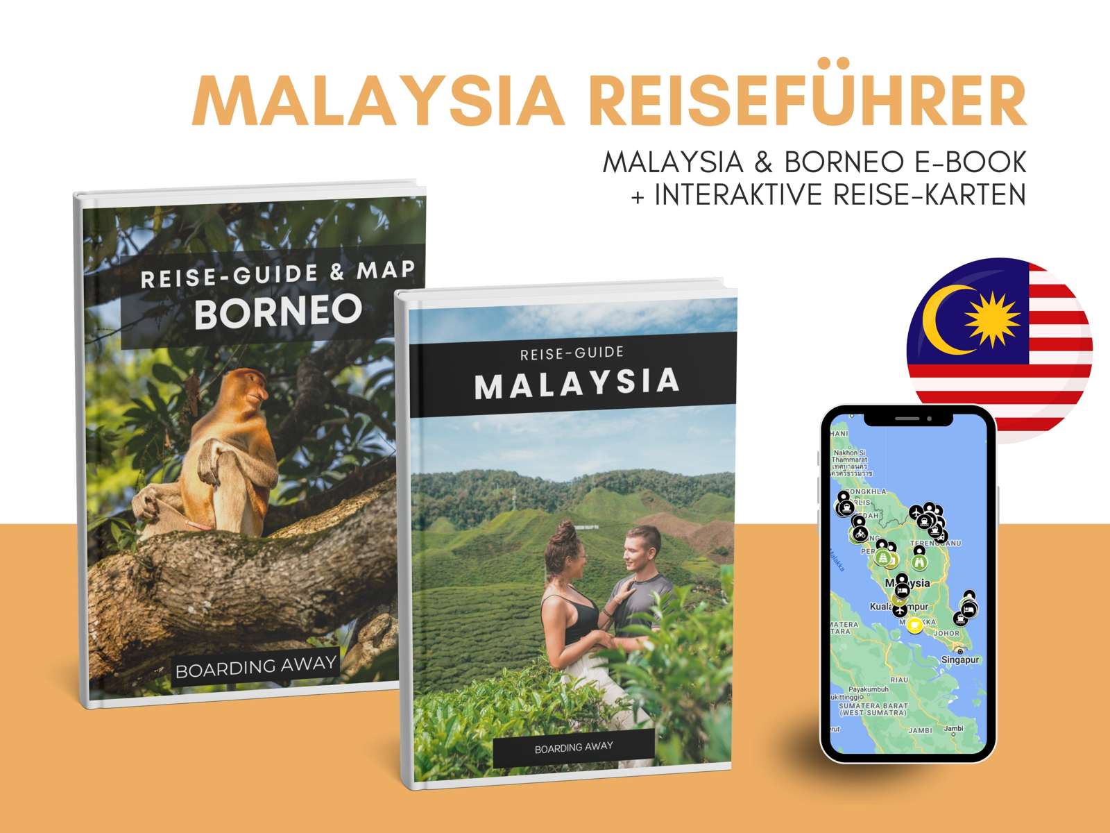Malaysia Reise-Guide als E-Book und interaktive Reise-Map von Boarding Away